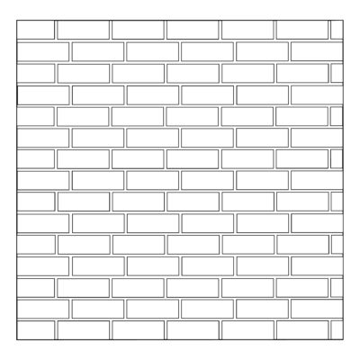 1/4 Brick Pattern Bond