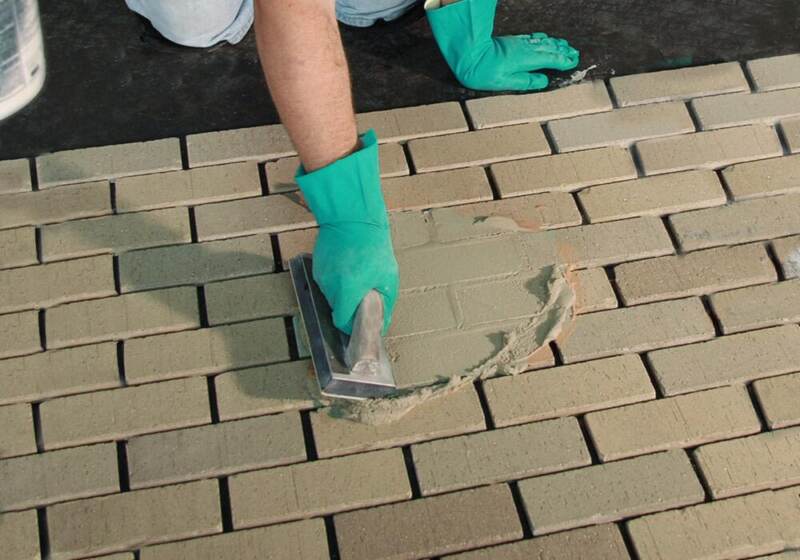 Thin Brick Floor Installation Royal Thin Brick