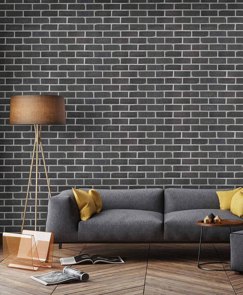 Thin Brick Living Room Feature Wall - 710 Hanover