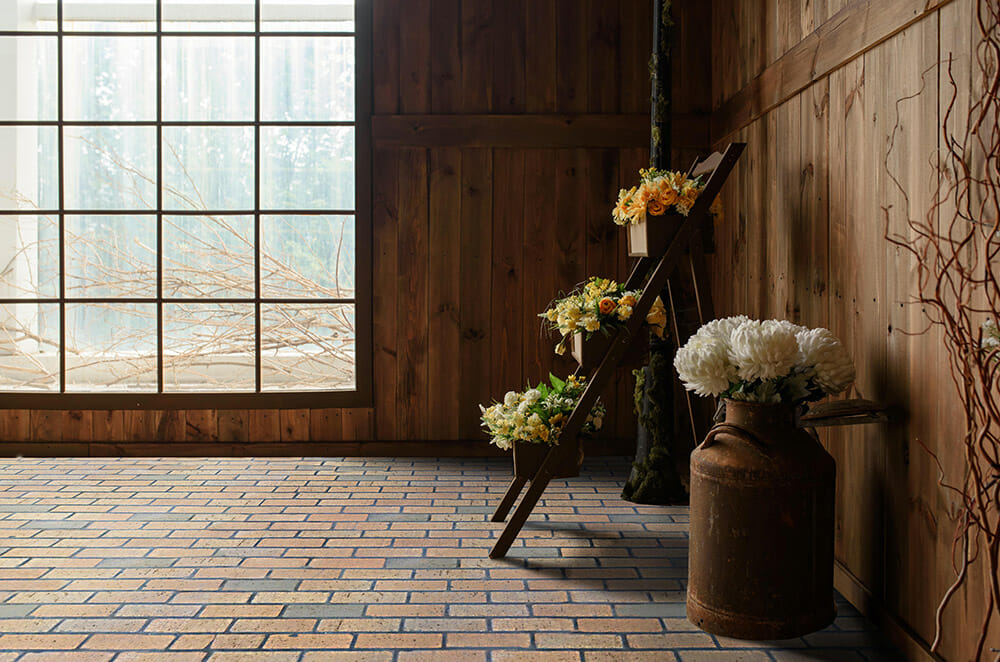 Thin Brick Rustic Interior Floor - Federal Blend