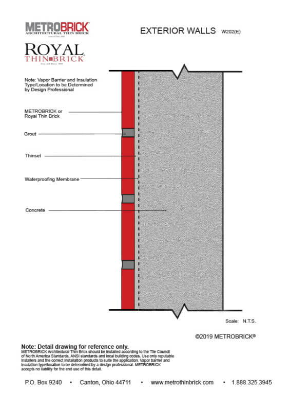Thin Brick Installation Details For Walls Royal Thin Brick