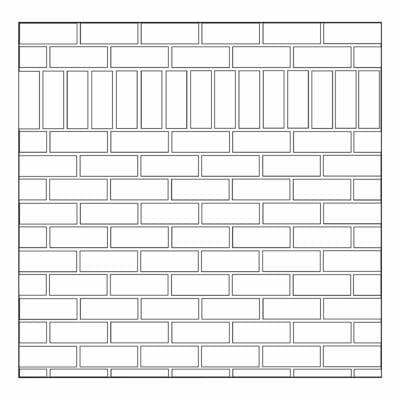 Brick Pattern with Soldier Course