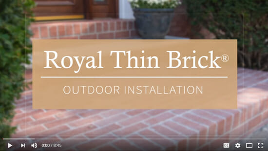 Royal Thin Brick Outdoor Installation Video